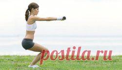 Как правильно приседать для ягодиц?