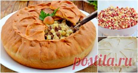 Татарский пирог «Зур бэлиш». Очень красивый и вкусный!