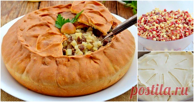 Татарский пирог «Зур бэлиш». Очень красивый и вкусный!