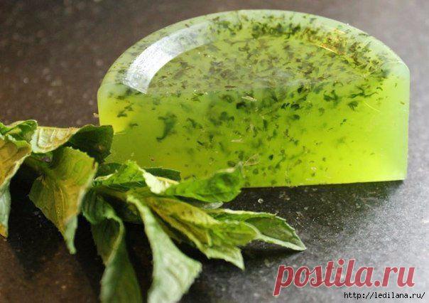 ДОМАШНЕЕ ТРАВЯНОЕ МЫЛО Изумрудное