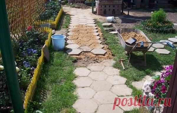 Как сделать тротуарную плитку своими руками