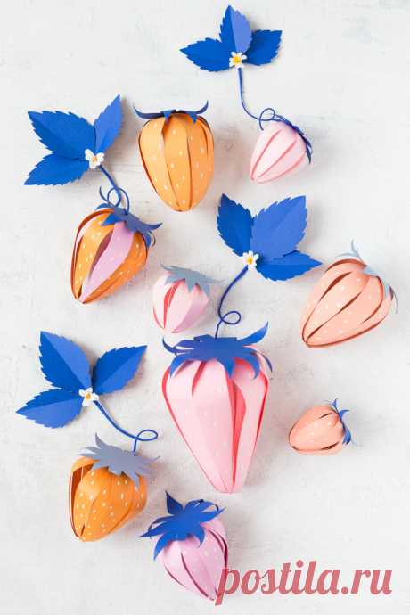 Paper Strawberry Surprise Ball - The House That Lars Built
