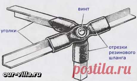 Теплица своими руками на шланге