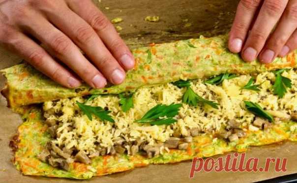 Сочная вкуснота из простых продуктов

Фантастический рулет из кабачков едят даже те, кто вообще не любит кабачки. Начинка грибная, сочная — невероятно вкусно.
Возьмем кабачок, морковь, яйцо, муку, шампиньоны, сметану, твердый сыр. Кроме того, пригодятся соль, перец, лук, чеснок и петрушка.
Показать полностью...