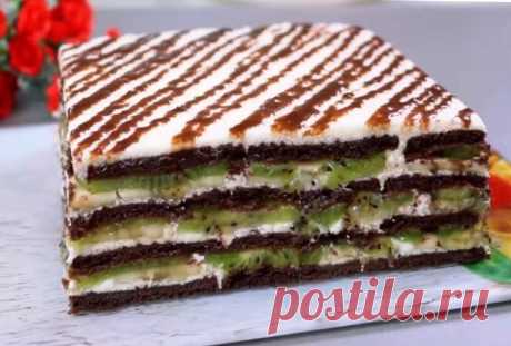 Великолепный торт без выпечки: такой нежный, мягкий и пропитанный Готовлю такой торт даже на праздник!