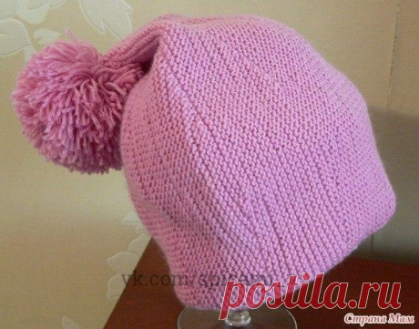 Шапочка частичным вязанием — Сделай сам, идеи для творчества - DIY Ideas