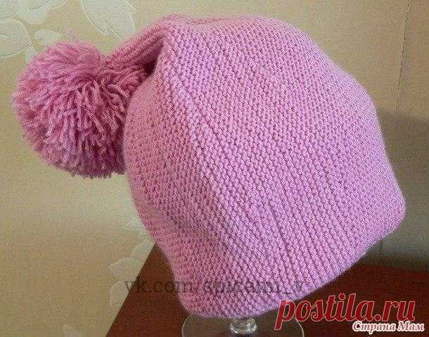 Шапочка частичным вязанием — Сделай сам, идеи для творчества - DIY Ideas