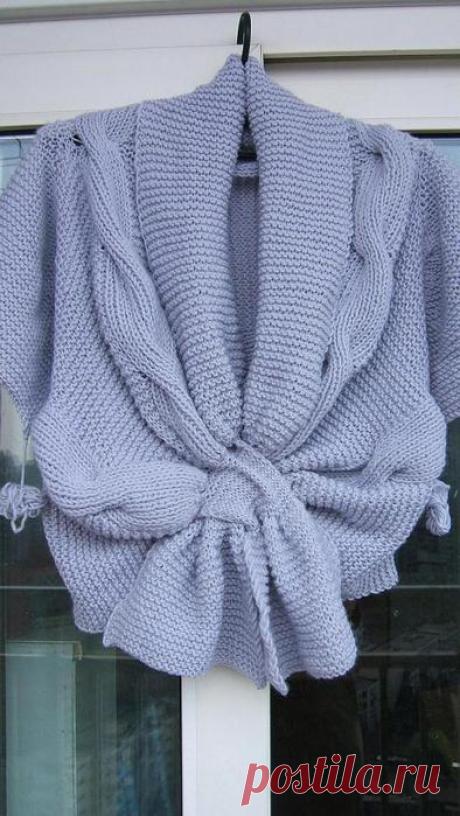 !!!!!!!!!НУ ОООООООЧЕНЬ ЛЮБОПЫТНАЯ НАКИДКА -ПОНЧО... такое встречаю впервые...