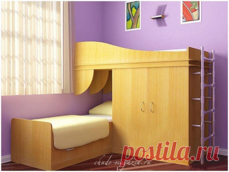 Детская двухспальная кровать со шкафом: фото, вид, идеи, дизайн, конструкция, заказ
