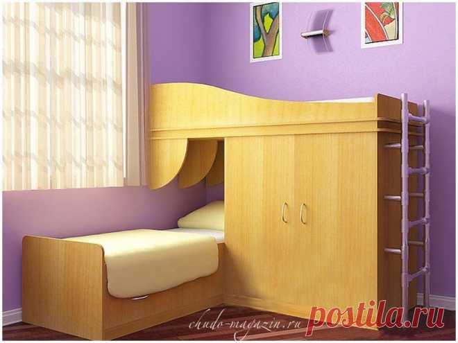 Детская двухспальная кровать со шкафом: фото, вид, идеи, дизайн, конструкция, заказ