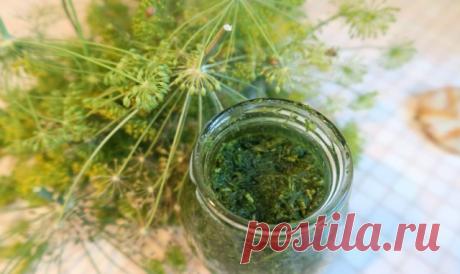 НЕ ВЫБРАСЫВАЙТЕ СТЕБЛИ УКРОПА. ВКУСНАЯ И ПОЛЕЗНАЯ ПРИПРАВА ДЛЯ ВСЕХ БЛЮД.