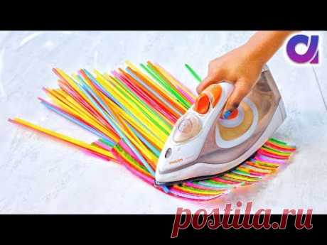 10 Super Cool drinking straws Crafts ideas | Best out of waste | Artkala 405