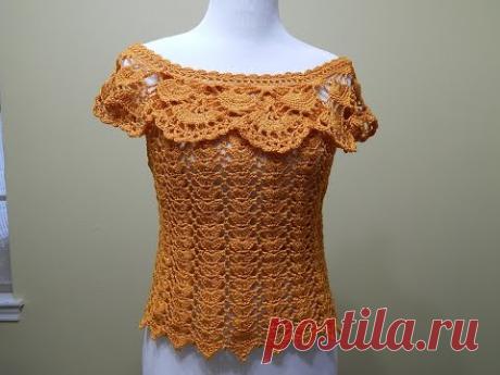 Blusa Tejida para Verano Crochet parte 1 de 2