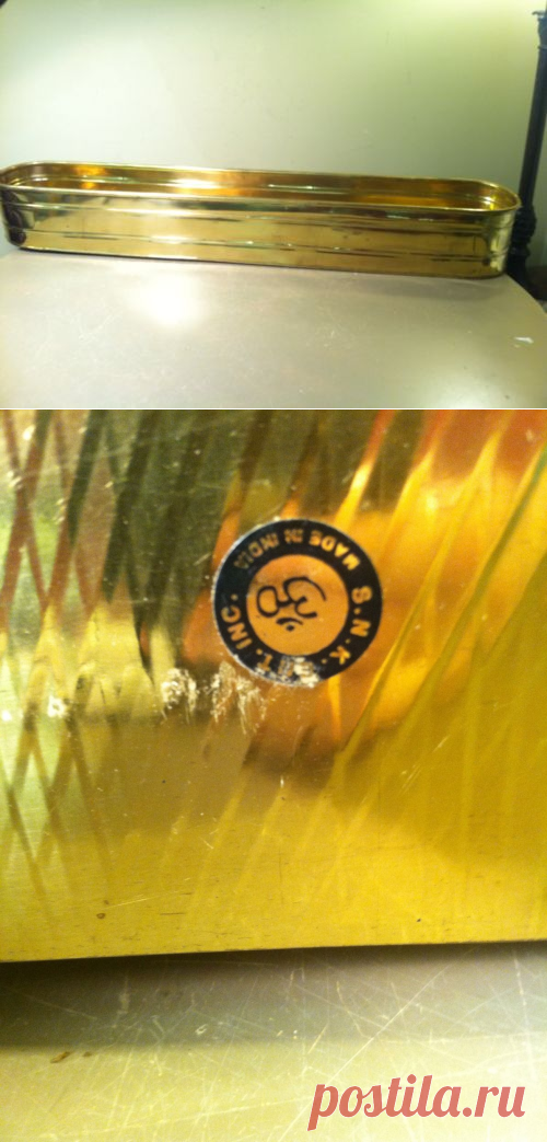 !! Vintage RARE 30" Brass Long Planter Pot Home Garden Decor Window Plant Box | eBay