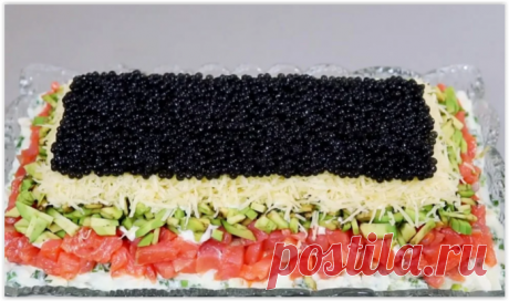 Лакшери - праздничный салат из красной рыбы, который уйдет первым со стола!