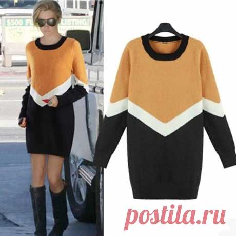 2015-Fall-New-Europe-Fight-Loose-Knit-font-b-Sweater-b-font-Dress.jpg (750×750)