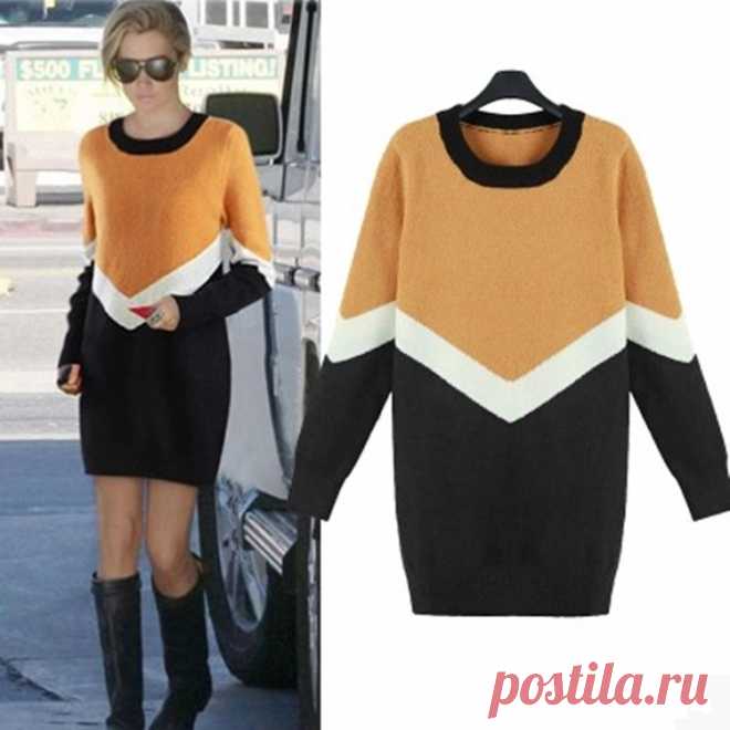 2015-Fall-New-Europe-Fight-Loose-Knit-font-b-Sweater-b-font-Dress.jpg (750×750)