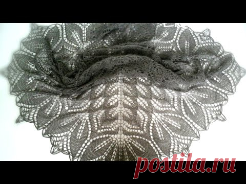 Как вязать треугольные шали спицами. Урок 1. Теория. - YouTube