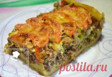 ОТКРЫТЫЙ МЯСНОЙ ПИРОГ  / Свежие рецепты