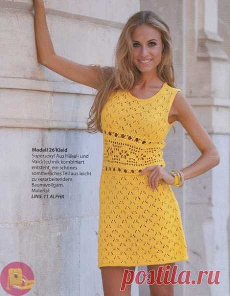 Платье крючком и спицами Платье свяжете крючком -Счастье свалится пучком.Платье свяжете на спицах -Счастье будет даже сниться.Платье свяжете с утра -Будет радости гора!