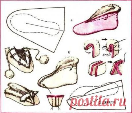 Уги из старой дубленки