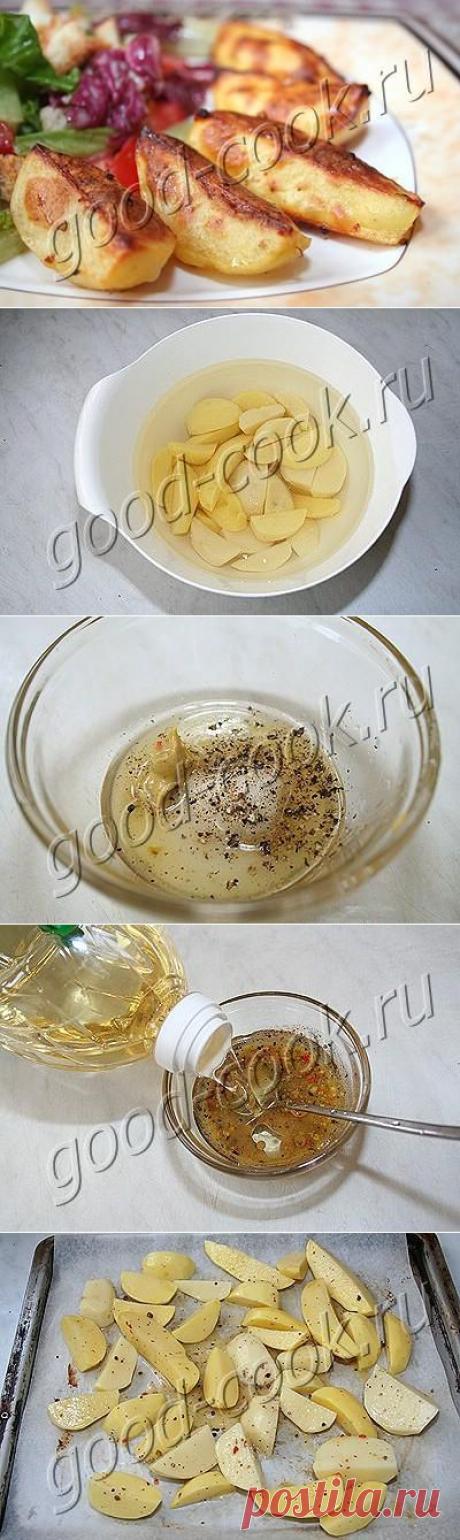 Хорошая кухня - картофель запеченный с горчицей и медом. Кулинарная книга рецептов. Салаты, выпечка.