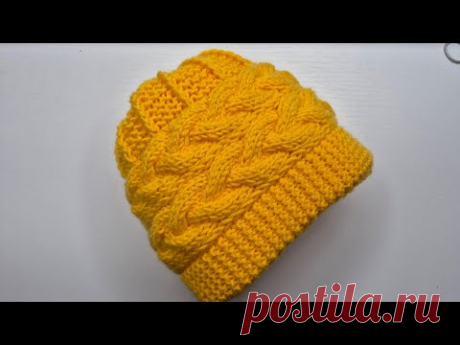 #Теплая,красивенная шапка спицами#МК Виктории Плантовой#2025#