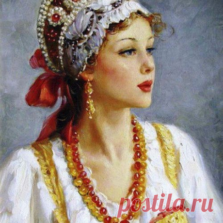 Русские красавицы кисти художника Владислава Нагорнова