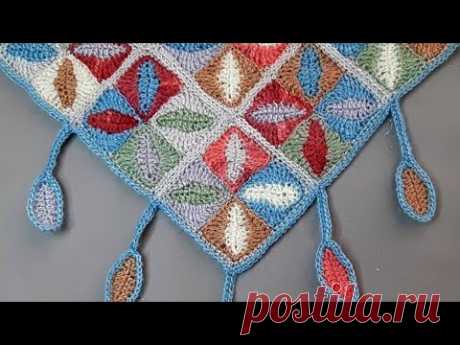 bu yepyeni muhteşem yaprak motif modeline bayılacaksınız / tığ örgü modelleri