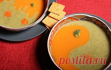 Суп-пюре «Инь-Янь» / Прочие супы / TVCook: пошаговые рецепты c фото