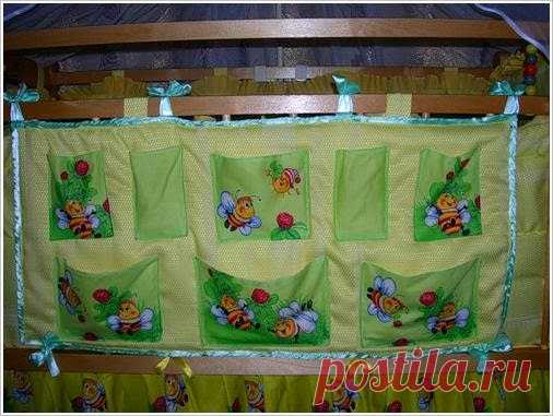 Карманы для детских кроваток. Baby cot organiser ~ DIY Tutorial Ideas!