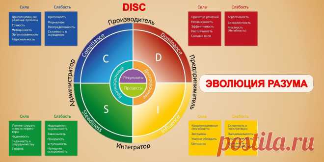 Быстрый тест личности DISC: к какому типу относитесь вы? (Определи: доминирование, влияние, сбалансированность, совестливость) | ЭВОЛЮЦИЯ РАЗУМА | Дзен