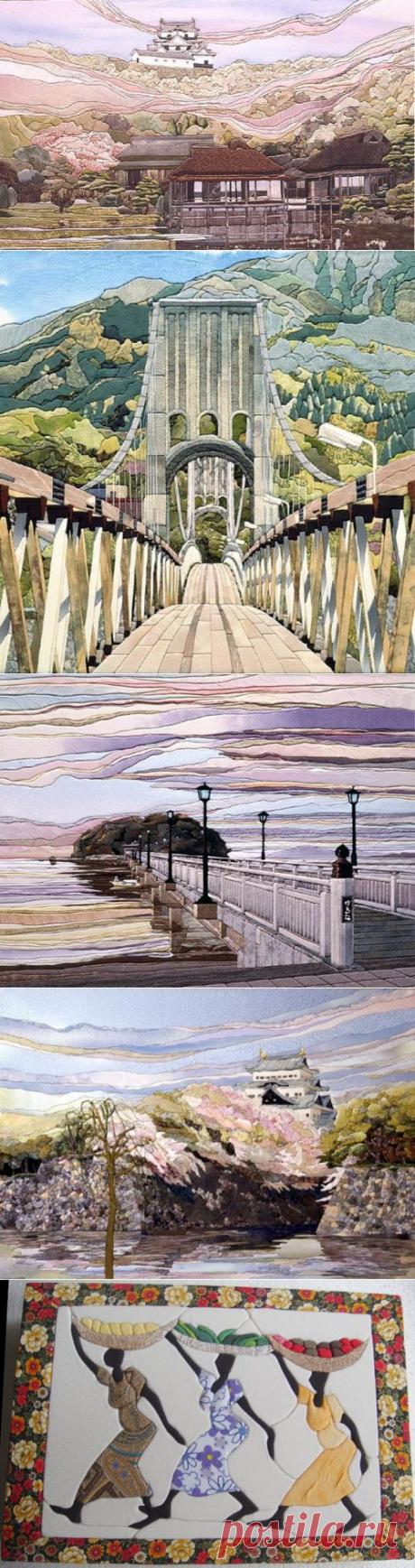 Лоскутные картины по японской технологии - Рукоделие