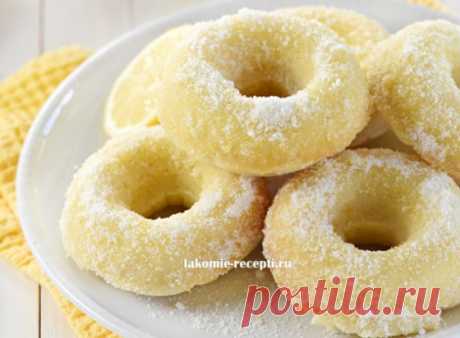 Лимонные пончики