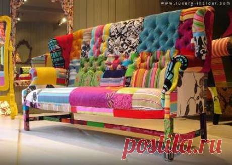 Мебель из лоскутков - Colors.life