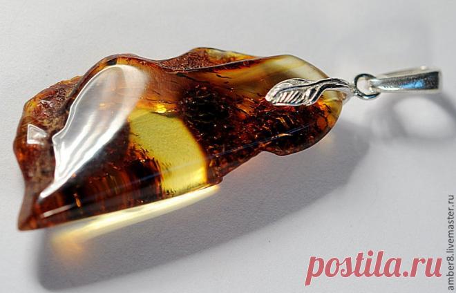 Янтарь. Кулон "Граммофон" - янтарь,кулон,подвеска,украшения,авторское украшение