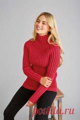 Свитер Никки Женский свитер водолазка, связанный на спицах 4 мм из шерсти. Все детали модели вяжутся раздельно рядами узором резинка со снятыми...