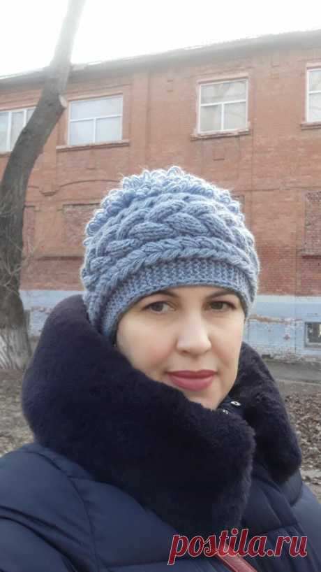 Шапка спицами с вытянутыми петлями. Описание + видео МК | От скуки на все руки. | Яндекс Дзен