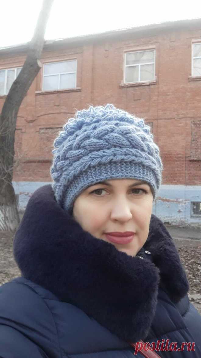 Шапка спицами с вытянутыми петлями. Описание + видео МК | От скуки на все руки. | Яндекс Дзен