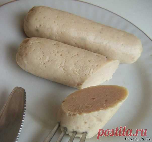 Колбаса домашнего приготовления.
