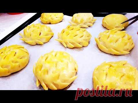 😇Такое я ещё не готовила, сама в Шоке, что это очень Вкусно! Яблочные булочки!