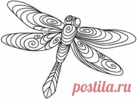 Doodle Dragonfly | Urban Threads: Unique and Awesome Embroidery Designs