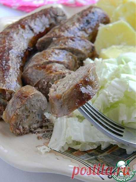 Домашние колбаски с сыром и грибами - кулинарный рецепт