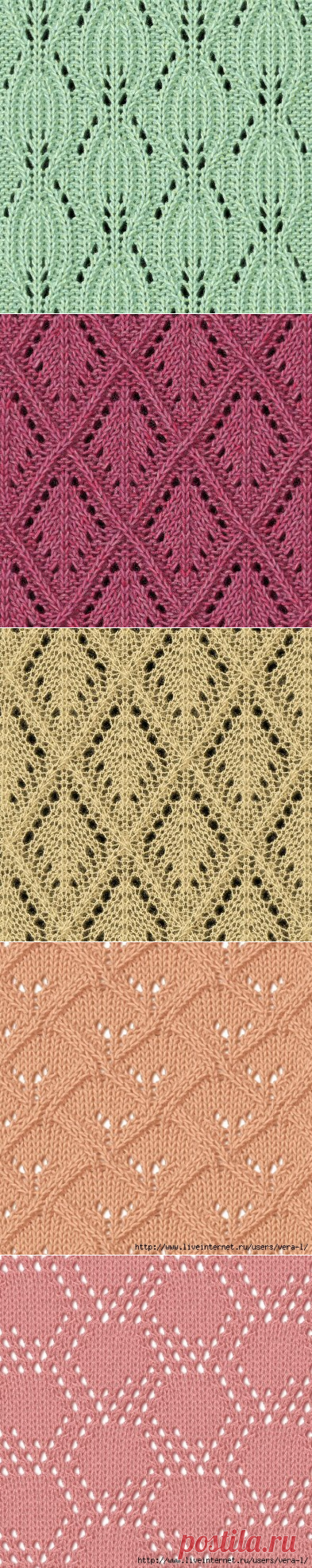 ПРОСТЫЕ УЗОРЫ СПИЦАМИ. КРАСИВАЯ ПОДБОРКА