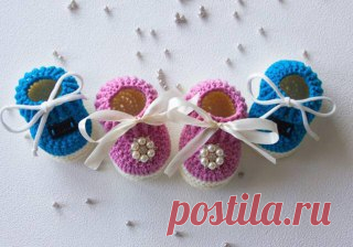 Ручки вяжут и шьют | Вязание и рукоделие Пинетки baby mocs