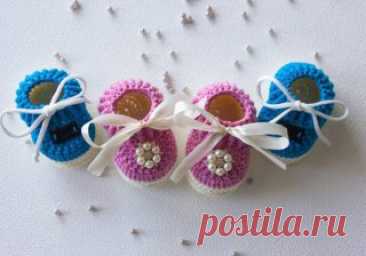 Ручки вяжут и шьют | Вязание и рукоделие Пинетки baby mocs