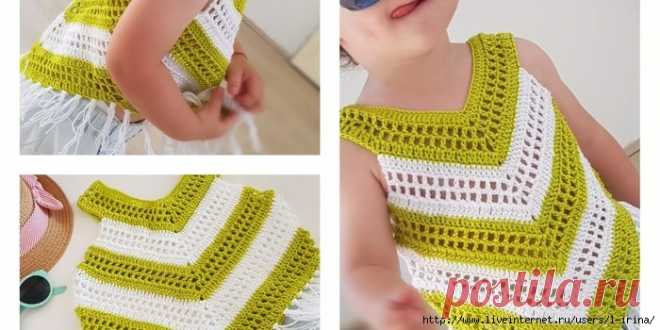 Летний топ для девочки (Вязание крючком) – Журнал Вдохновение Рукодельницы