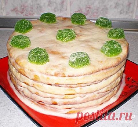 Торт творожный "Наполеон" - пошаговый кулинарный рецепт на Повар.ру