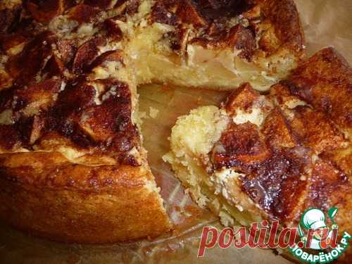 Творожно-яблочный пирог – кулинарный рецепт