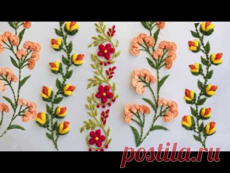 Start Your Business In Embroidery -Border Embroidery -Beginners Embroidery Stitches -Hand Embroidery